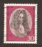 Stamps Germany -  375 - 250 anivº de la muerte del filosofo gottfried wilhelm leibniz