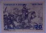Sellos de Europa - Italia -  Garibaldi a Digione