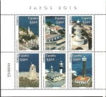 Stamps Spain -  faros de España