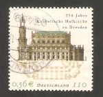 Stamps Germany -  250 anivº de la iglesia de dresde