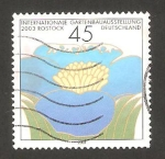 Stamps Germany -  exposición internacional de horticultura en rostock
