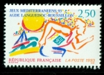 Stamps : Europe : France :  Juegos del Mediterráneo