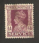 Sellos de Asia - India -  india inglesa - 107 - george VI