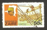 Sellos de Africa - Rep�blica Democr�tica del Congo -  pescadores de wagenia