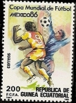 Stamps Equatorial Guinea -  Copa Mundial de Fútbol - México 86