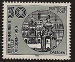 Stamps Germany -  41 Congreso de la Int. Astronautical Federation IAF - Dresden 1990