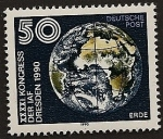 Stamps Germany -  41 Congreso de la  Int. Astronautical Federation IAF - Dresden - La Tierra