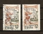 Stamps Spain -  variante de impresion