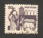Stamps : Asia : India :  722 - industria láctea