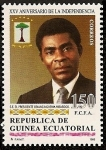 Stamps Equatorial Guinea -  25 Aniversario de la Independencia - Presidente Obiang Nguema