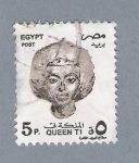 Sellos de Africa - Egipto -  Queen Ti