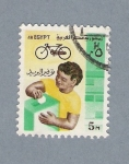 Stamps : Africa : Egypt :  Niño