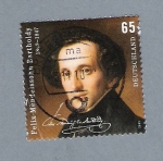 Stamps Germany -  Felix Mendelsonn