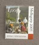 Stamps : Europe : Bosnia_Herzegovina :  26 Aniv de la aparición de la virgen en  Medugorje