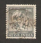 Sellos de Asia - India -  elefante de konarak