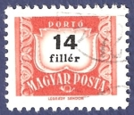 Stamps : Europe : Hungary :  MAGYAR Portó 14