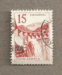 Stamps Yugoslavia -  Presa hidroelectrica Jablanica