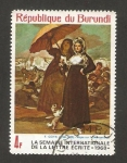 Stamps Africa - Burundi -  semana internacional de la escritura de la letra