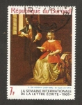Stamps Burundi -  semana internacional de la escritura de la letra