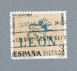 Stamps : Europe : Spain :  Día Mundial de Sello 1975 (repetido)