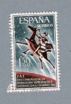 Stamps : Europe : Spain :  XVII Congreso de la Federación Astronautica Internacional (repetido)
