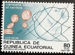 Stamps Equatorial Guinea -  Campaña contra el hambre - desarrollo de la pesca