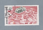 Stamps Central African Republic -  Apollo XVII