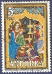 Stamps Andorra -  ANDORRA Navidad 1973 5 (1)