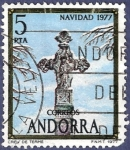 Stamps Andorra -  ANDORRA Navidad 1977 5