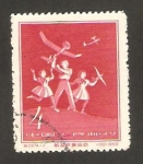 Stamps : Asia : China :  niños jugando con aviones