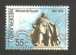 Stamps Netherlands -  III centº de la muerte del almirante michiel de ruyter