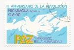 Stamps Nicaragua -  III Aniversario de la Revolución