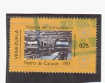 Sellos de America - Venezuela -  Historia del transporte- Metro de Caracas