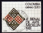 Stamps : America : Colombia :  Bienal de arte medellin
