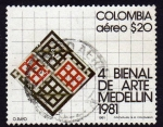 Sellos de America - Colombia -  Bienal de arte medellin