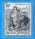 Stamps Austria -  Die Donaunixe Vom