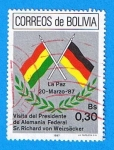Stamps Bolivia -  La paz  20-marzo 87