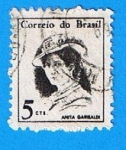 Sellos del Mundo : America : Brasil : Anita Garibaldi