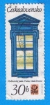 Stamps Czechoslovakia -  Ventana de Palacio de Prada