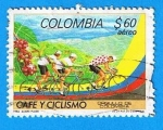 Stamps Colombia -  Cafe y Ciclismo
