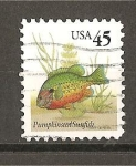 Stamps : America : United_States :  Serie Basica - Perca Arco Iris.