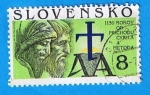 Stamps : Europe : Slovenia :  1130 Rokov od Prichodu Cyrila a Metoda