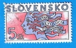 Sellos de Europa - Eslovaquia -  Revolucion del17 Noviembre 1989