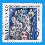 Stamps Slovakia -  Oslobodenie Koncetracnych Taborov 1945