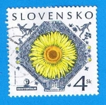 Stamps : Europe : Slovakia :  Flor