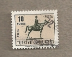 Stamps Turkey -  Estatua Kemal Atartürk  en Ankara