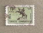 Stamps Turkey -  Estatua Kemal Atartürk  en Ankara