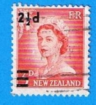Stamps New Zealand -  Elizabet