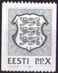 Stamps Europe - Estonia -  Escudo azul