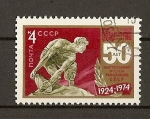 Stamps : Europe : Russia :  50 aniversario del Museo Central de la Revolucion de la U.R.S.S.